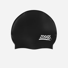 Nón Bơi Người Lớn Zoggs Silicone Plain - Đen - Supersports Vietnam
