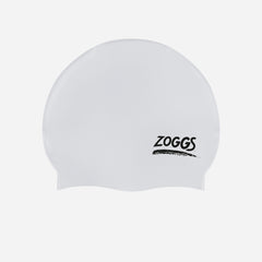 Nón Bơi Người Lớn Zoggs Silicone Plain - Trắng - Supersports Vietnam