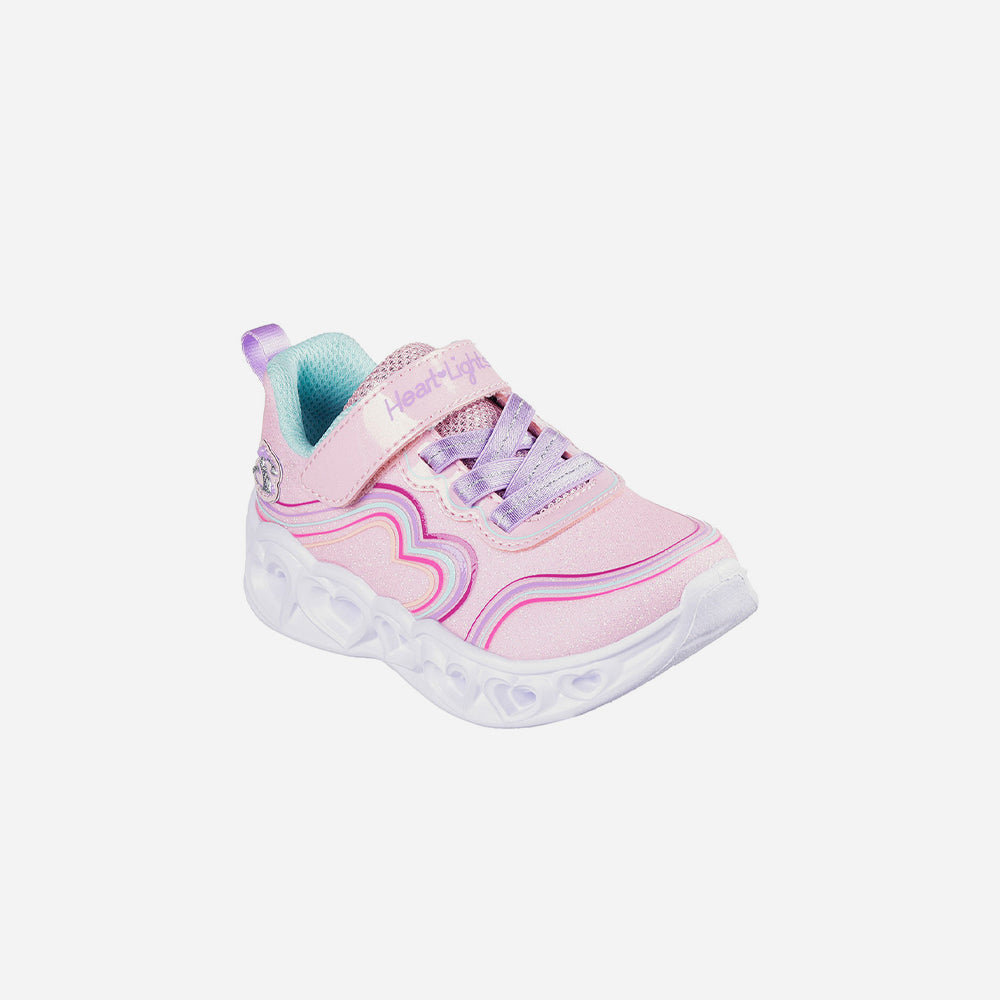 Giày Sneaker Bé Gái Skechers Heart Lights - Hồng - Supersports Vietnam