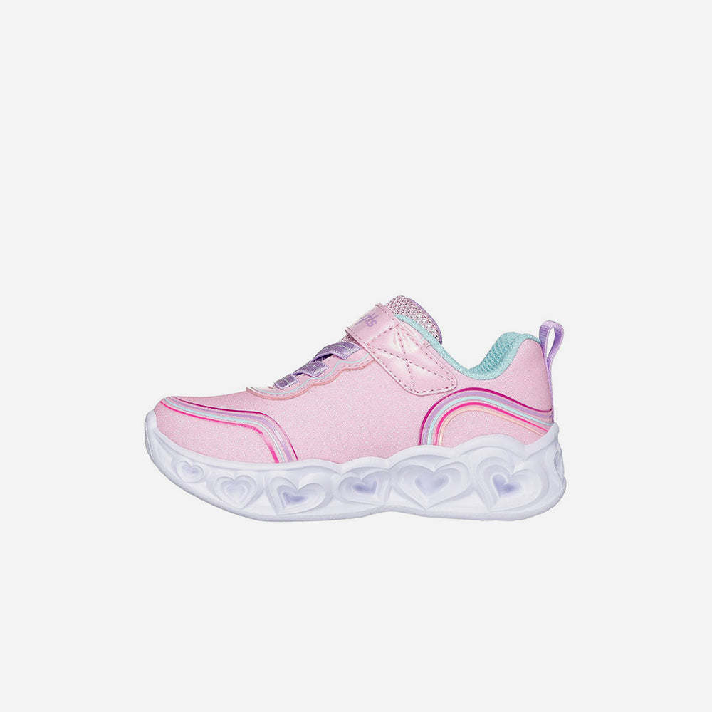 Giày Sneaker Bé Gái Skechers Heart Lights - Hồng - Supersports Vietnam