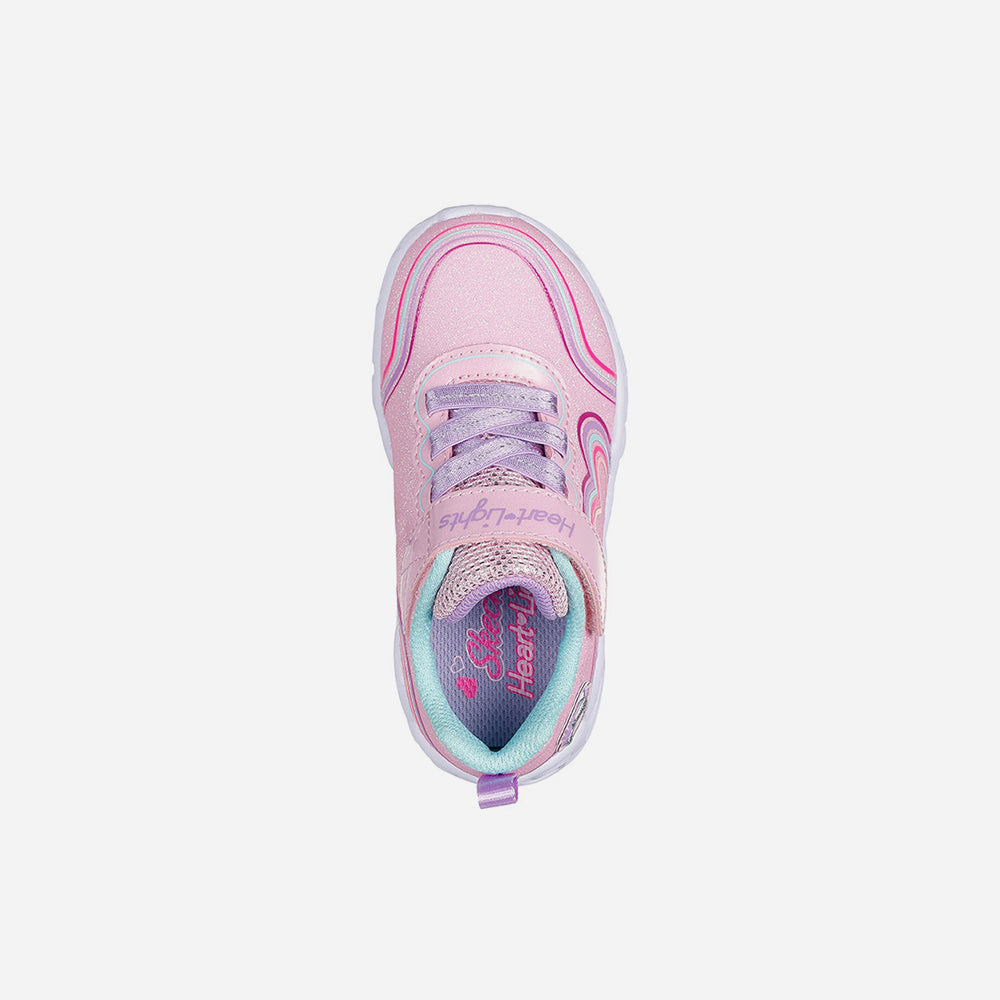 Giày Sneaker Bé Gái Skechers Heart Lights - Hồng - Supersports Vietnam