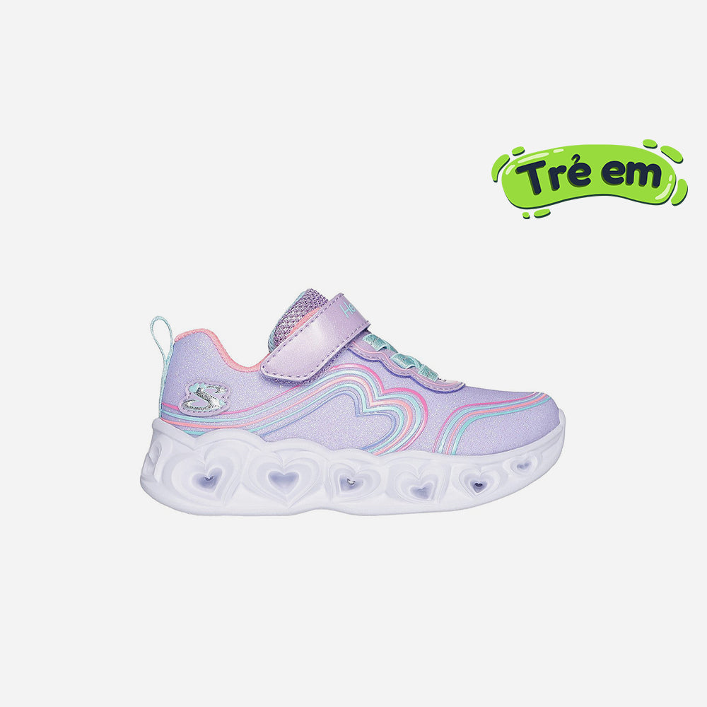 Giày Sneaker Bé Gái Skechers Heart Lights - Tím - Supersports Vietnam