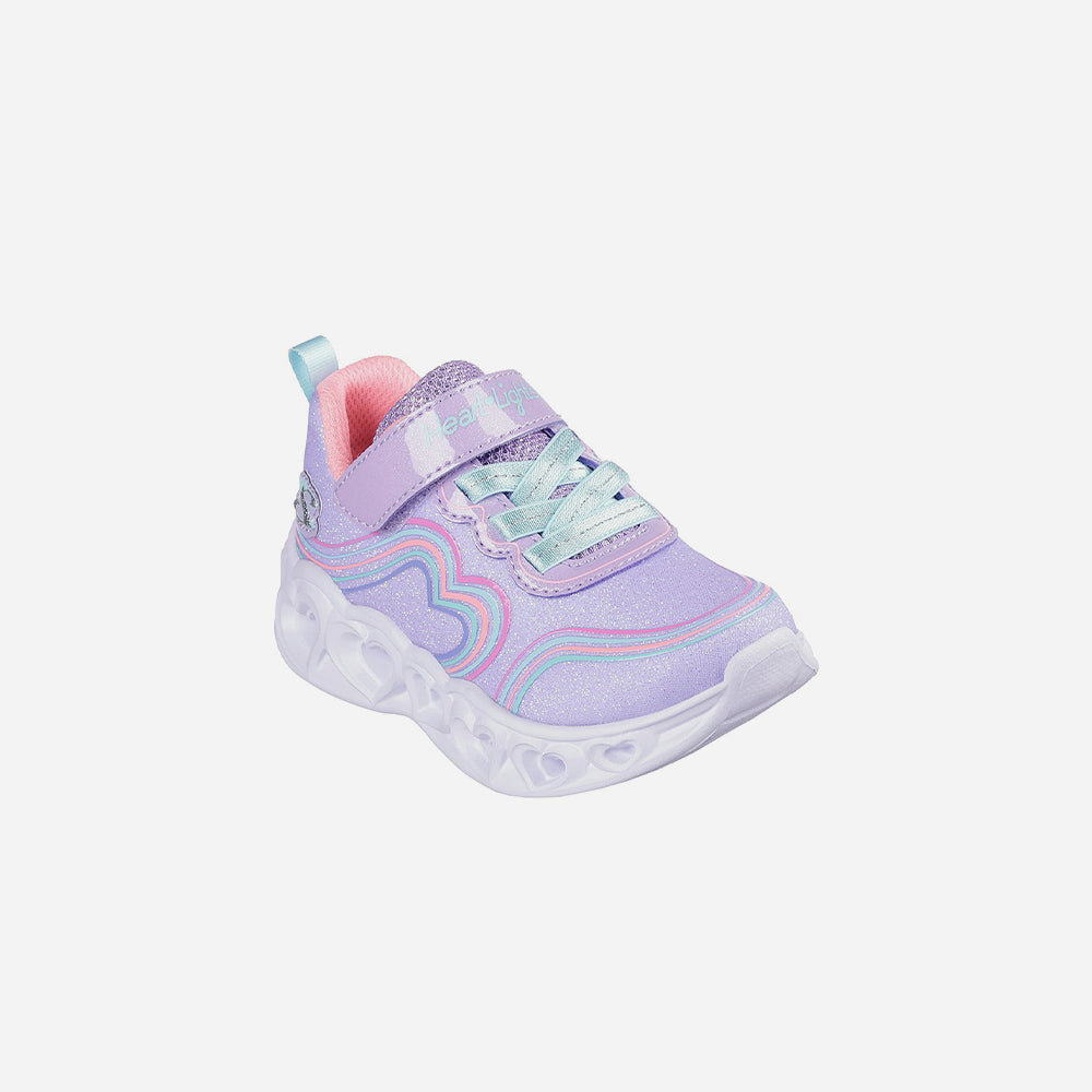 Giày Sneaker Bé Gái Skechers Heart Lights - Tím - Supersports Vietnam