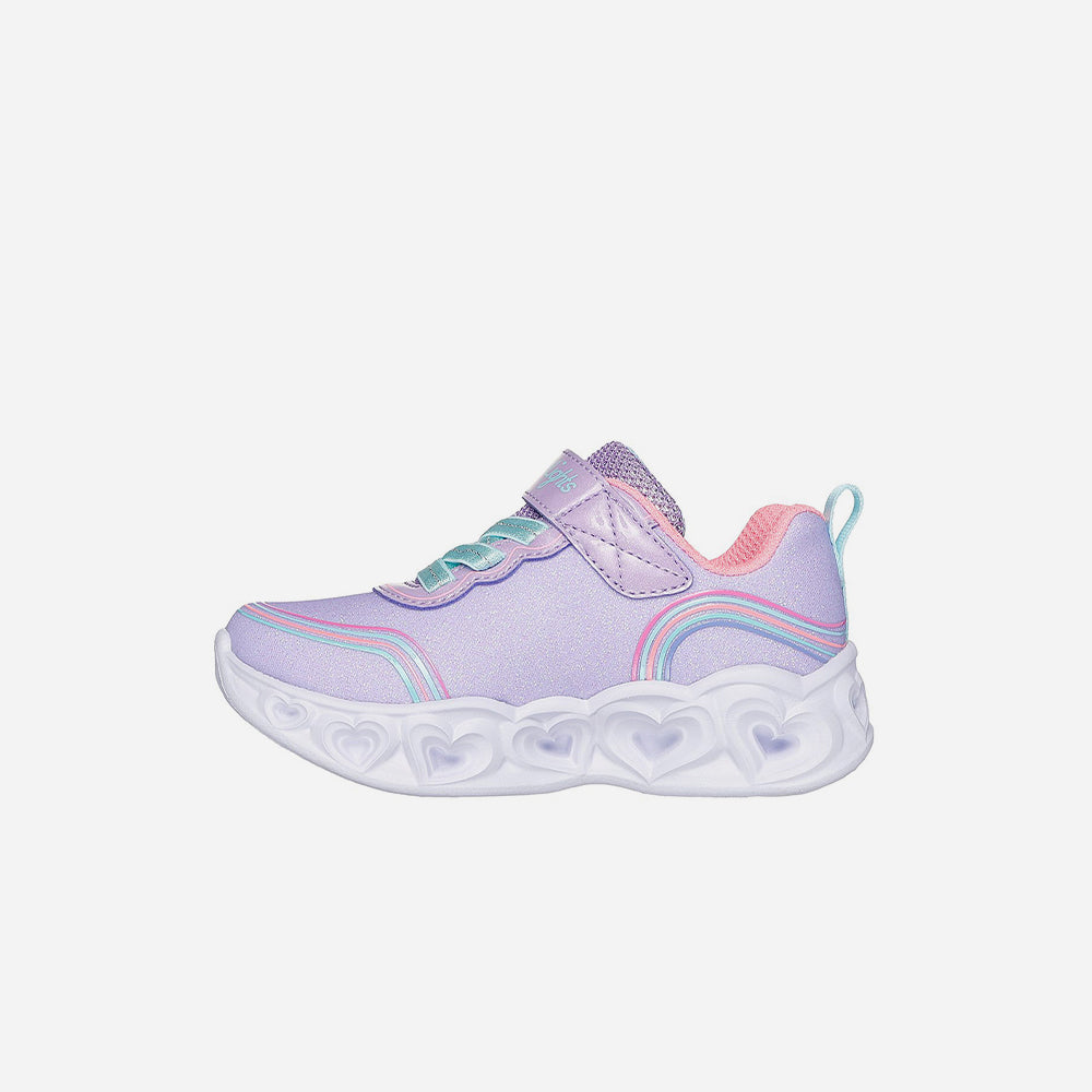 Giày Sneaker Bé Gái Skechers Heart Lights - Tím - Supersports Vietnam