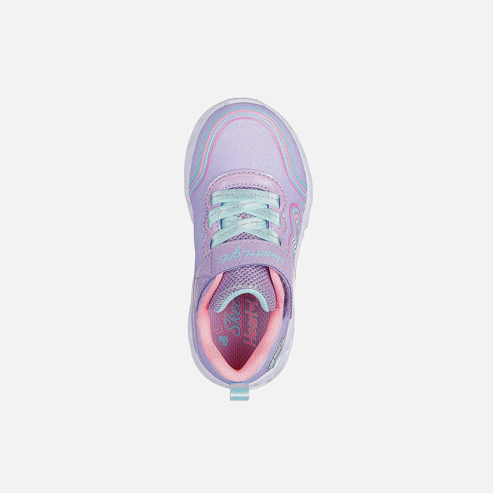 Giày Sneaker Bé Gái Skechers Heart Lights - Tím - Supersports Vietnam
