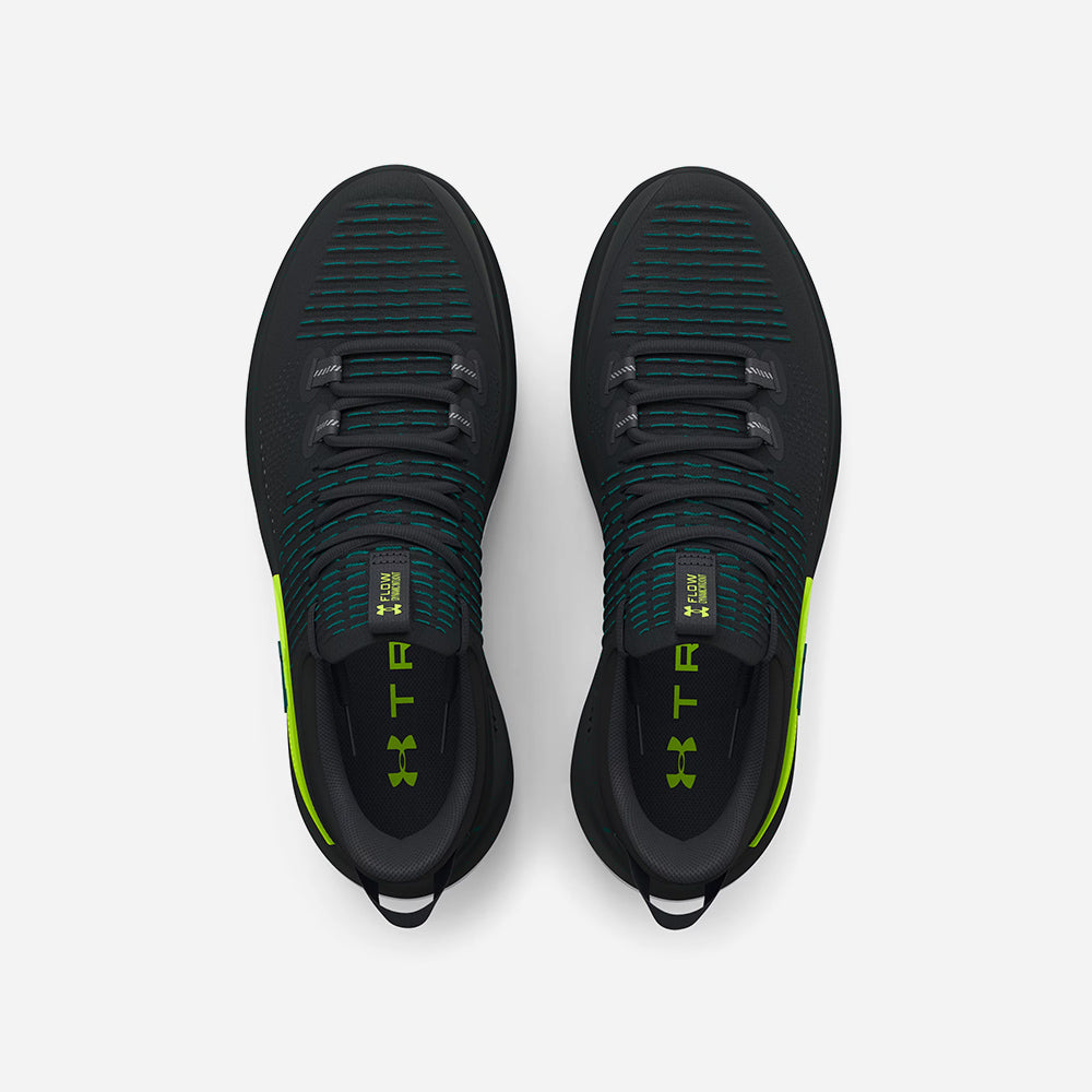 Giày Tập Luyện Nam Under Armour Flow Dynamic Intelliknit 'Black Hydro Teal' - Supersports Vietnam