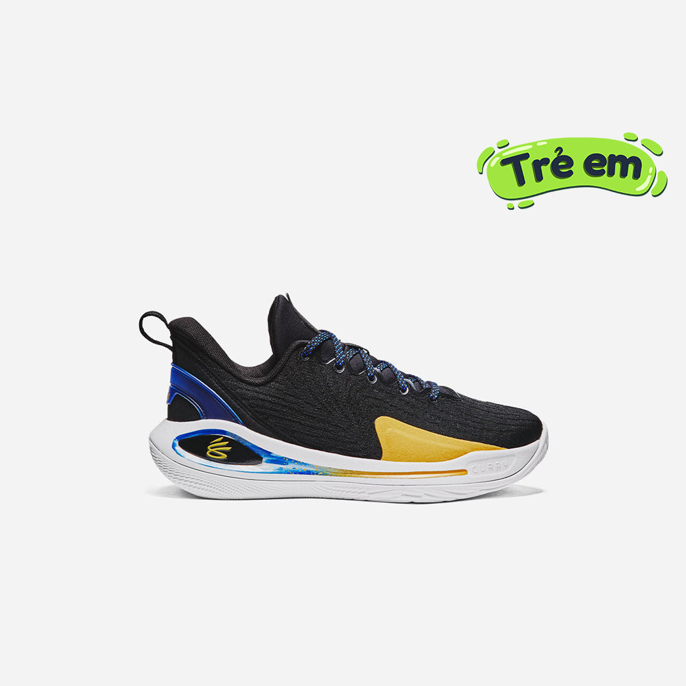 Giày Under Armour Curry Yellow Yellow Curry Kids Black Giày Bóng