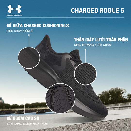 Giày Chạy Bộ Nam Under Armour Charged Rogue 5
