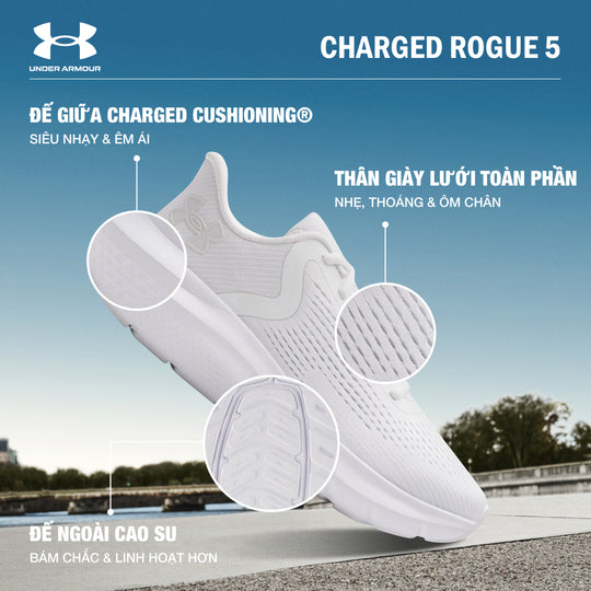 Giày Chạy Bộ Nữ Under Armour Charged Rogue 5