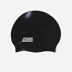Nón Bơi Người Lớn Zoggs Easy-Fit Silicone - Đen - Supersports Vietnam