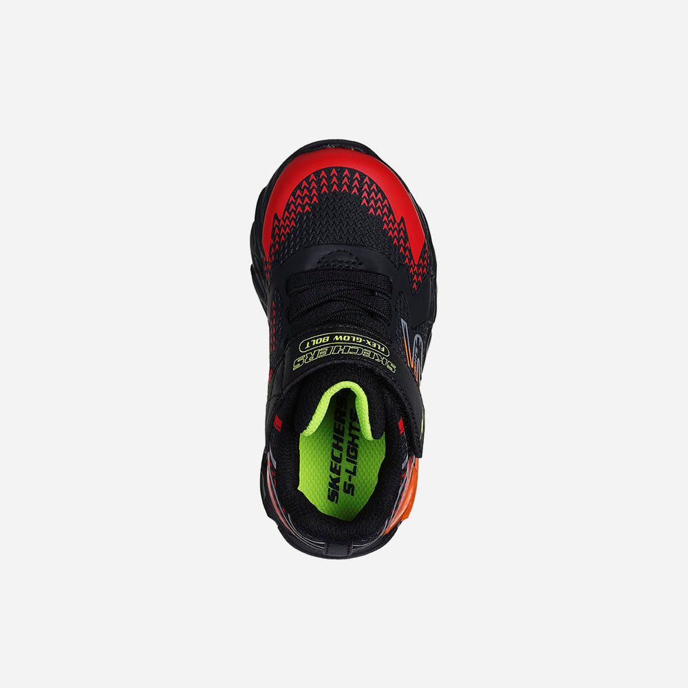 Giày Sneaker Bé Trai Skechers Flex-Glow Bolt - Đỏ - Supersports Vietnam