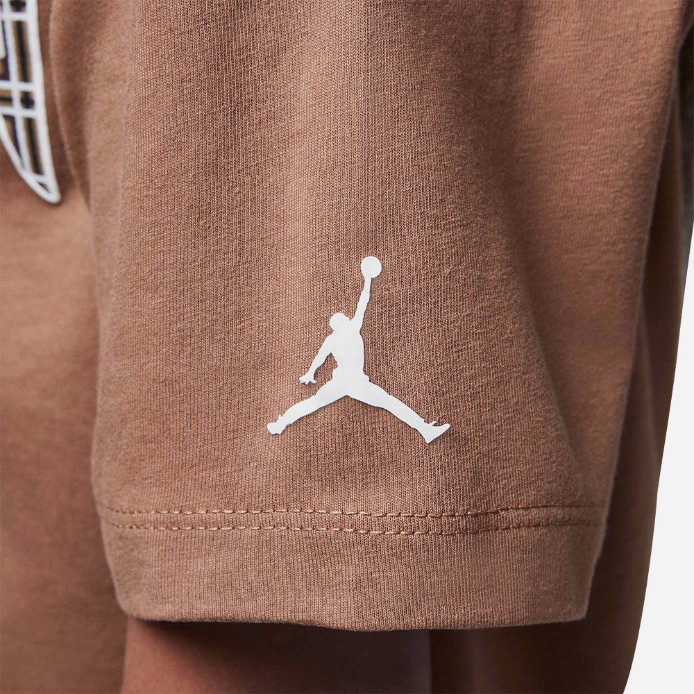 Áo Thun Bé Gái Jordan Plaid Short Sleeve - Nâu - Supersports Vietnam