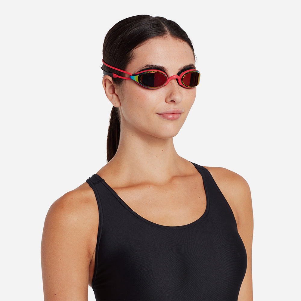 Kính Bơi Người Lớn Zoggs Fusion Air Titanium - Đỏ - Supersports Vietnam