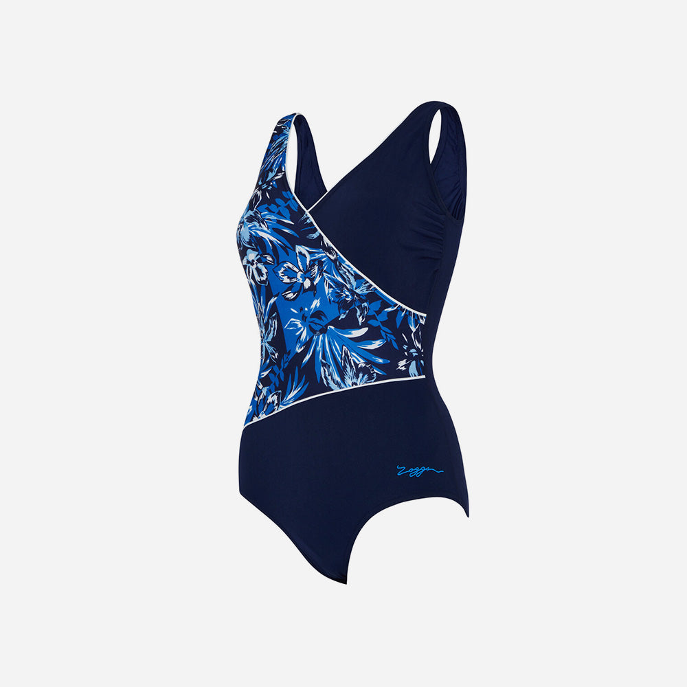 Đồ Bơi Một Mảnh Nữ Zoggs Wrap Front - Xanh Navy - Supersports Vietnam