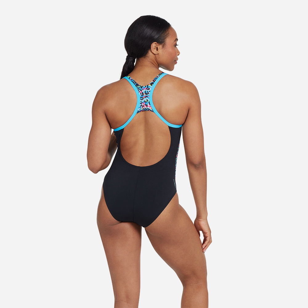 Đồ Bơi Một Mảnh Nữ Zoggs Atom Back - Đen - Supersports Vietnam