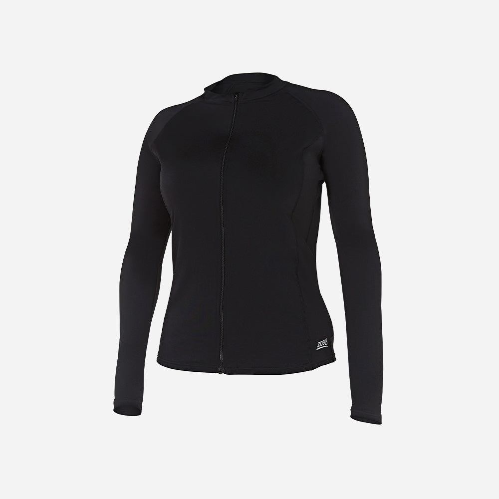 Áo Bơi Chống Nắng Nữ Zoggs Zip Sun - Đen - Supersports Vietnam