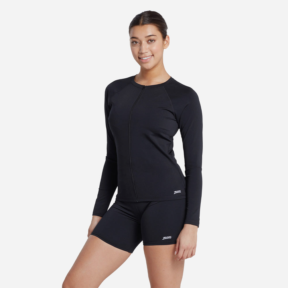 Quần Bơi Nữ Zoggs Mackenzie Mid-Thigh - Đen - Supersports Vietnam