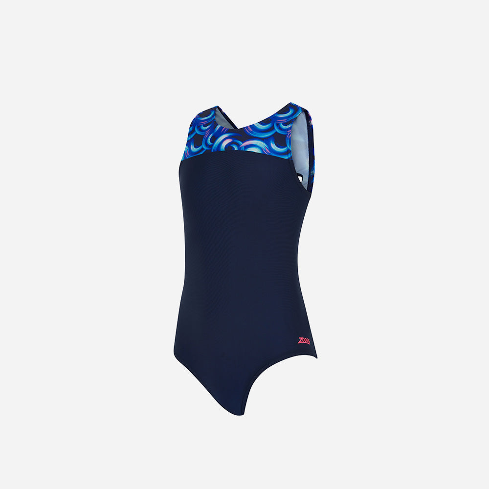 Đồ Bơi Một Mảnh Bé Gái Zoggs Infinity Back - Xanh Dương - Supersports Vietnam