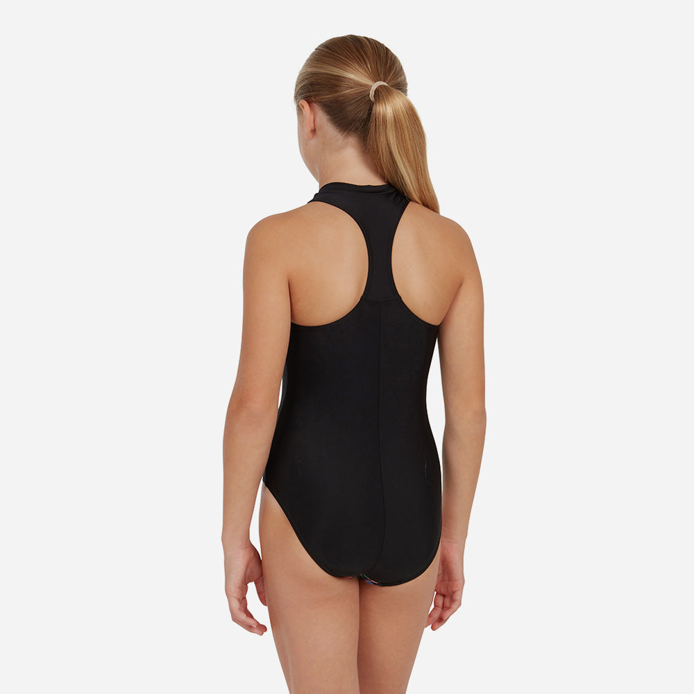 Đồ Bơi Một Mảnh Bé Gái Zoggs Zip - Đen - Supersports Vietnam