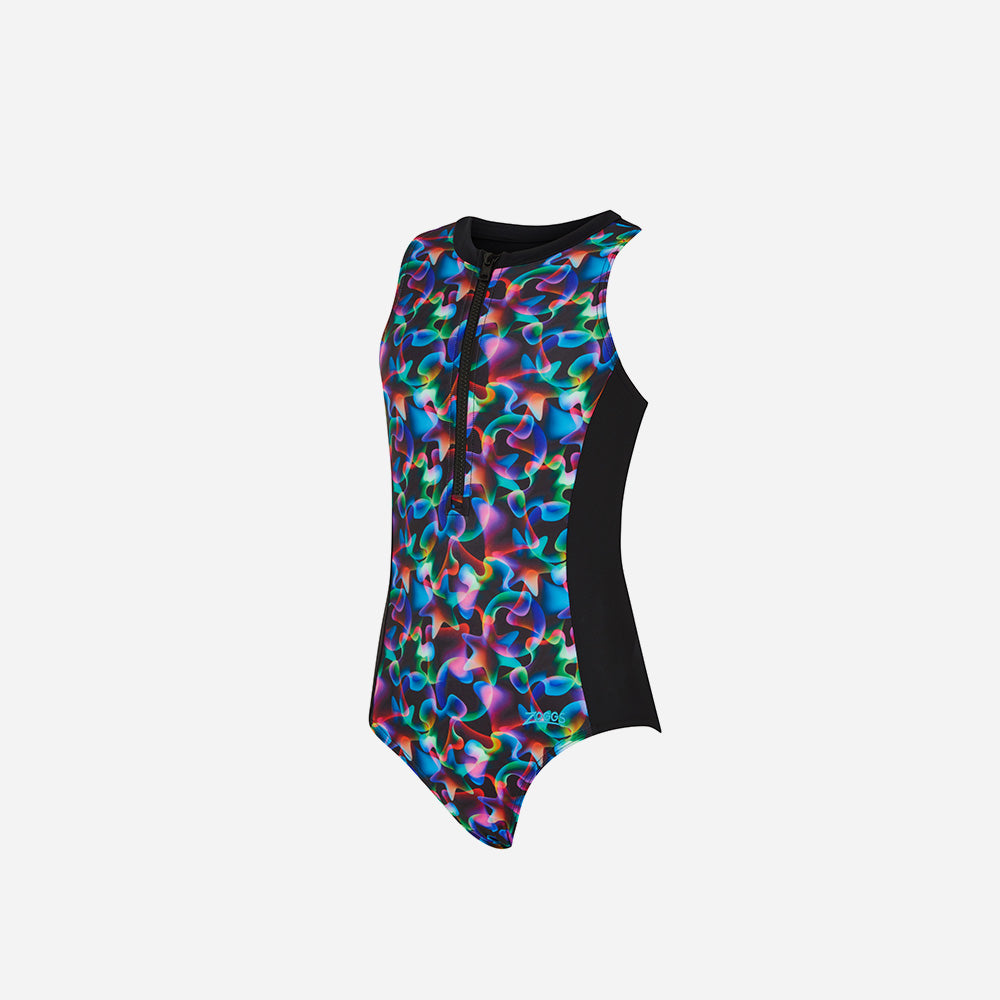 Đồ Bơi Một Mảnh Bé Gái Zoggs Zip - Đen - Supersports Vietnam