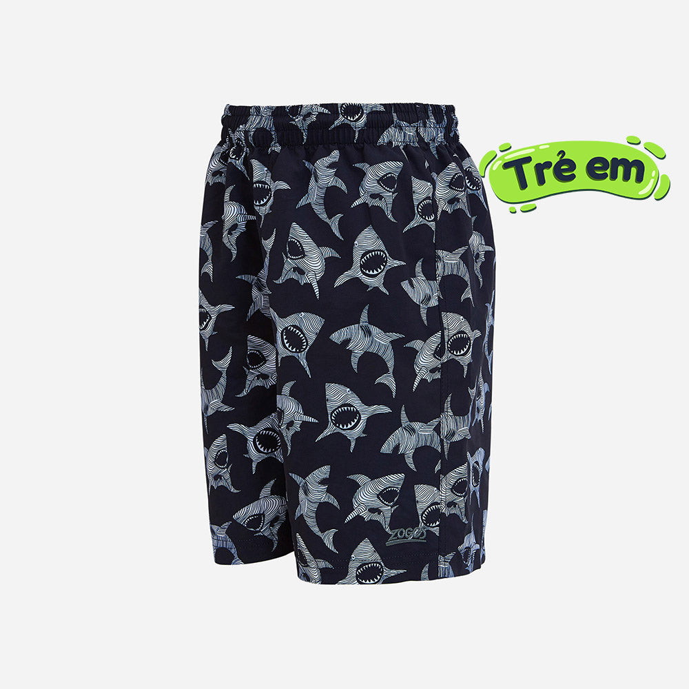 Quần Bơi Bé Trai Zoggs Shadow Shark 15 Inch - Đen - Supersports Vietnam