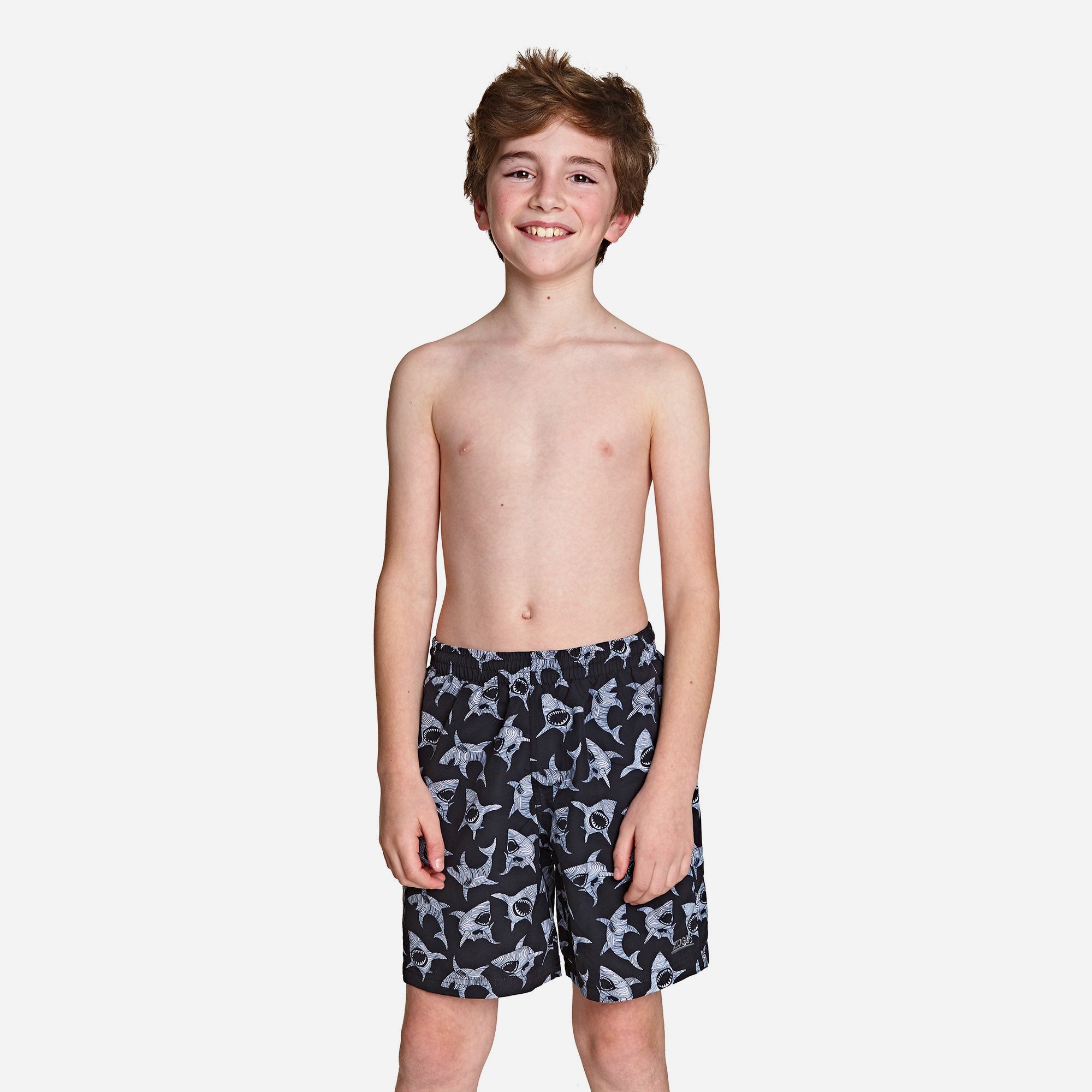 Quần Bơi Bé Trai Zoggs Shadow Shark 15 Inch - Đen - Supersports Vietnam