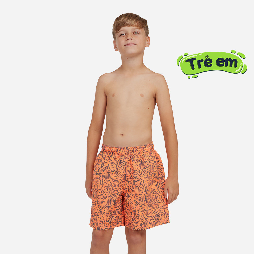 Quần Bơi Bé Trai Zoggs Printed 15 Inch - Cam - Supersports Vietnam