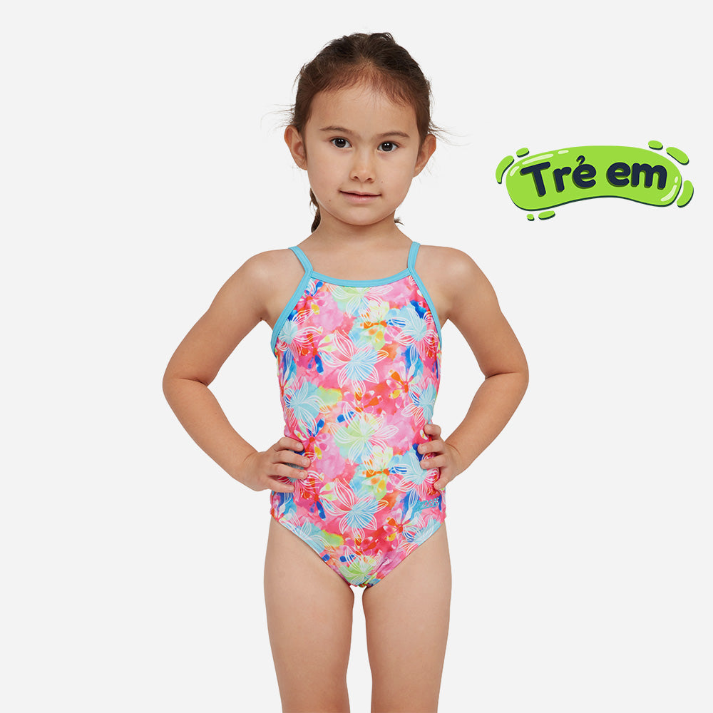 Đồ Bơi Một Mảnh Bé Gái Zoggs Yaroomba Floral - Hồng - Supersports Vietnam