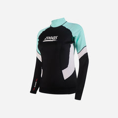 Áo Bơi Chống Nắng Nữ Zoggs Printed - Đen - Supersports Vietnam