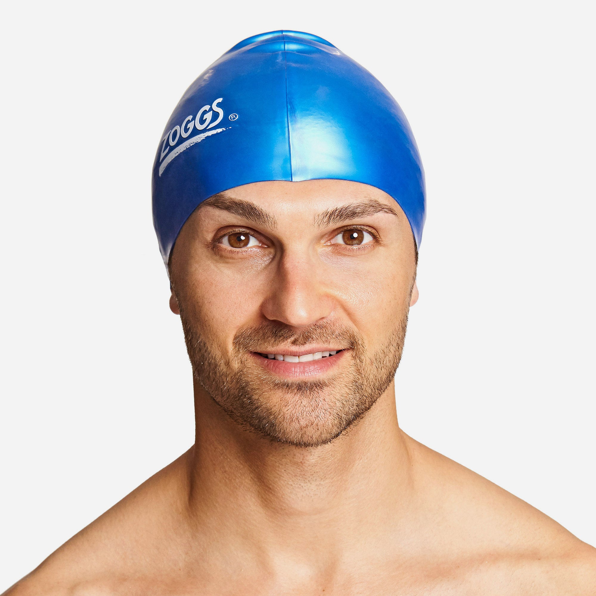 Mũ Bơi Zoggs Blue Silicone Cap-Plain - Xanh Dương - Supersports Vietnam