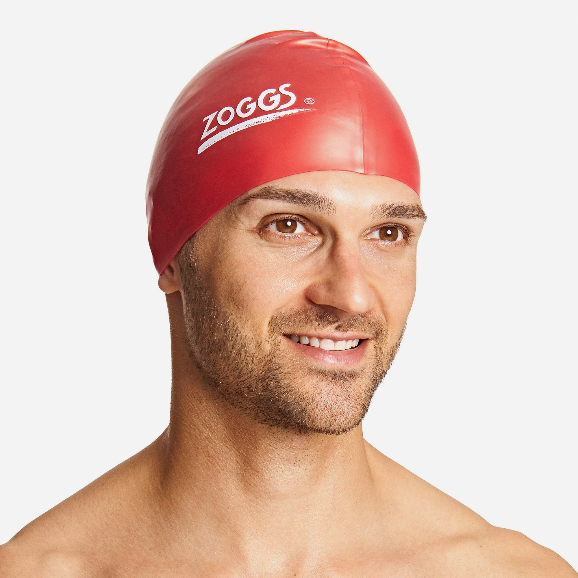 Mũ Bơi Zoggs Red Silicone Plain - Đỏ - Supersports Vietnam