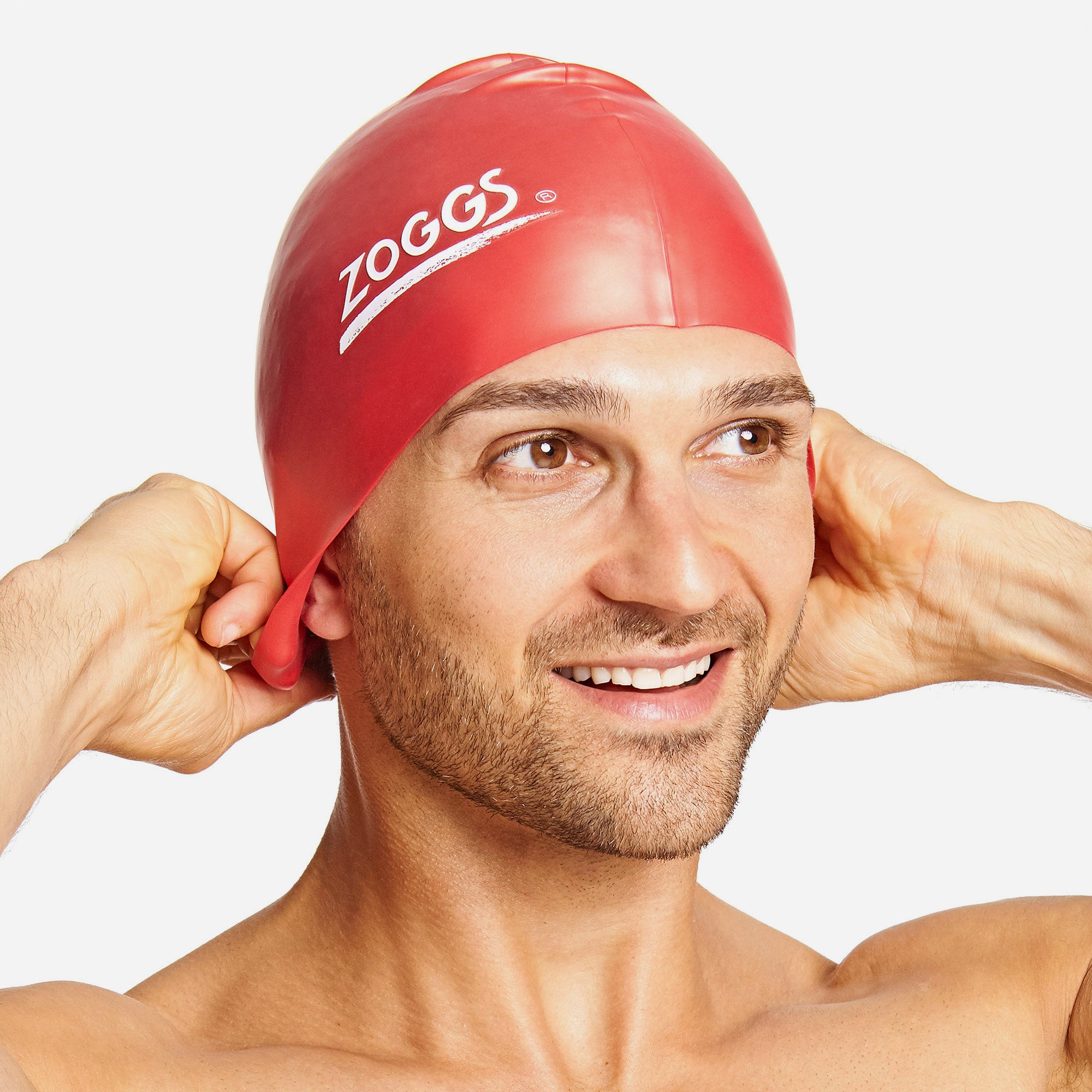 Mũ Bơi Zoggs Red Silicone Plain - Đỏ - Supersports Vietnam