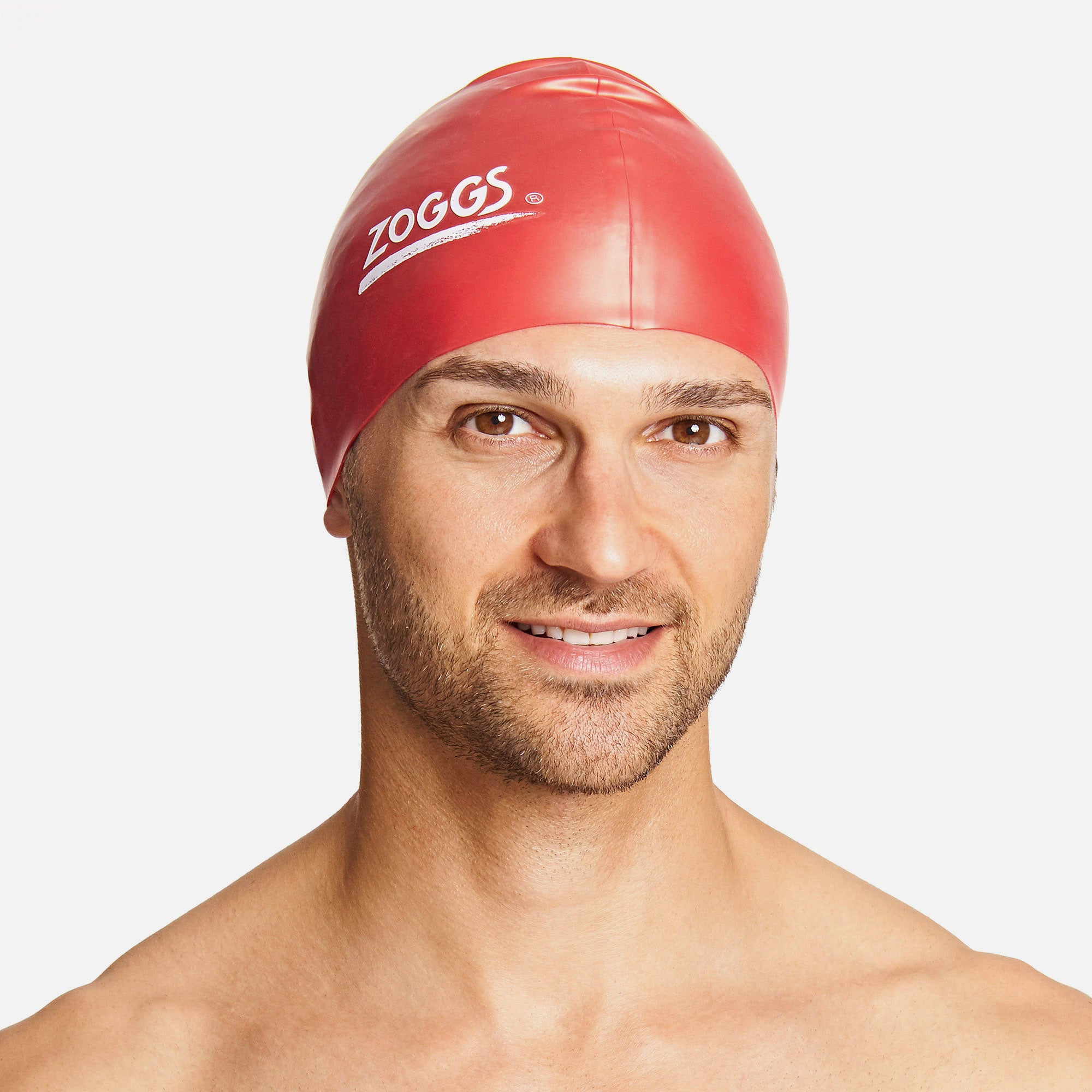 Mũ Bơi Zoggs Red Silicone Plain - Đỏ - Supersports Vietnam