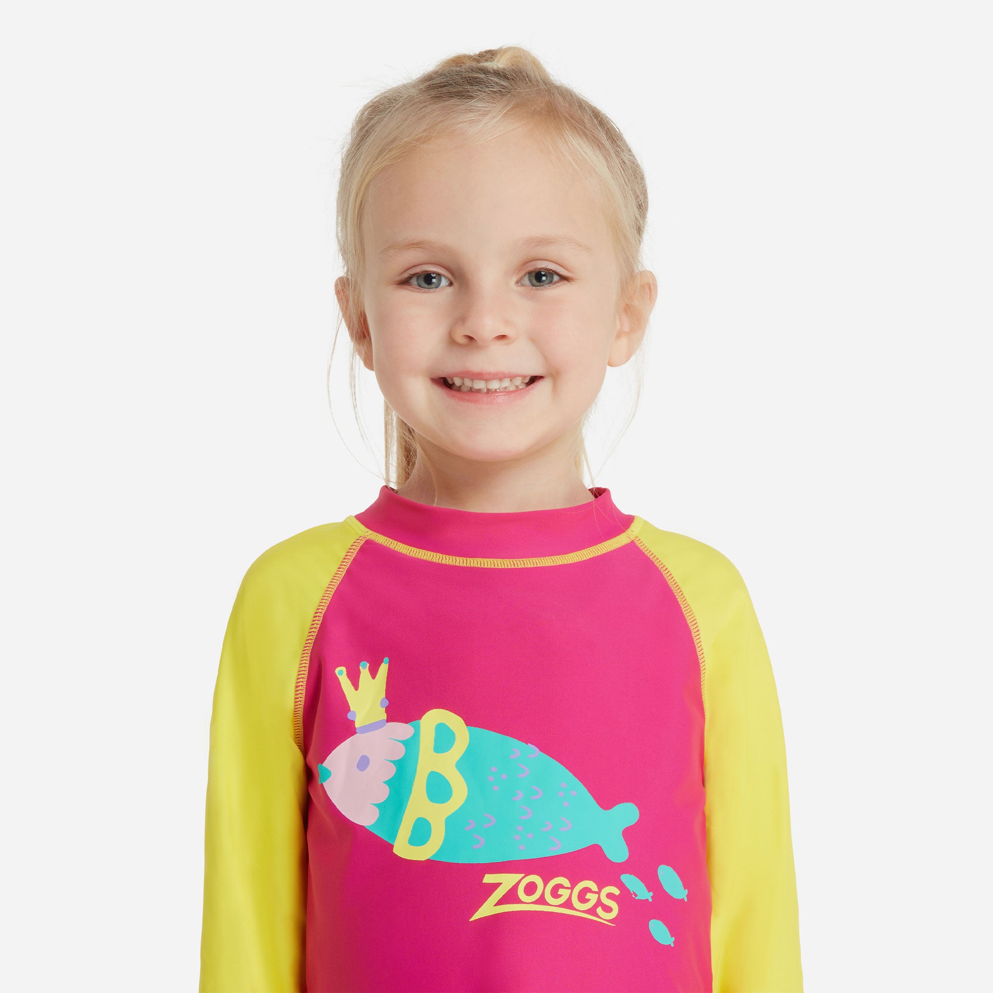 Áo Bơi Chống Nắng Bé Gái Zoggs Zip Sun - Hồng - Supersports Vietnam
