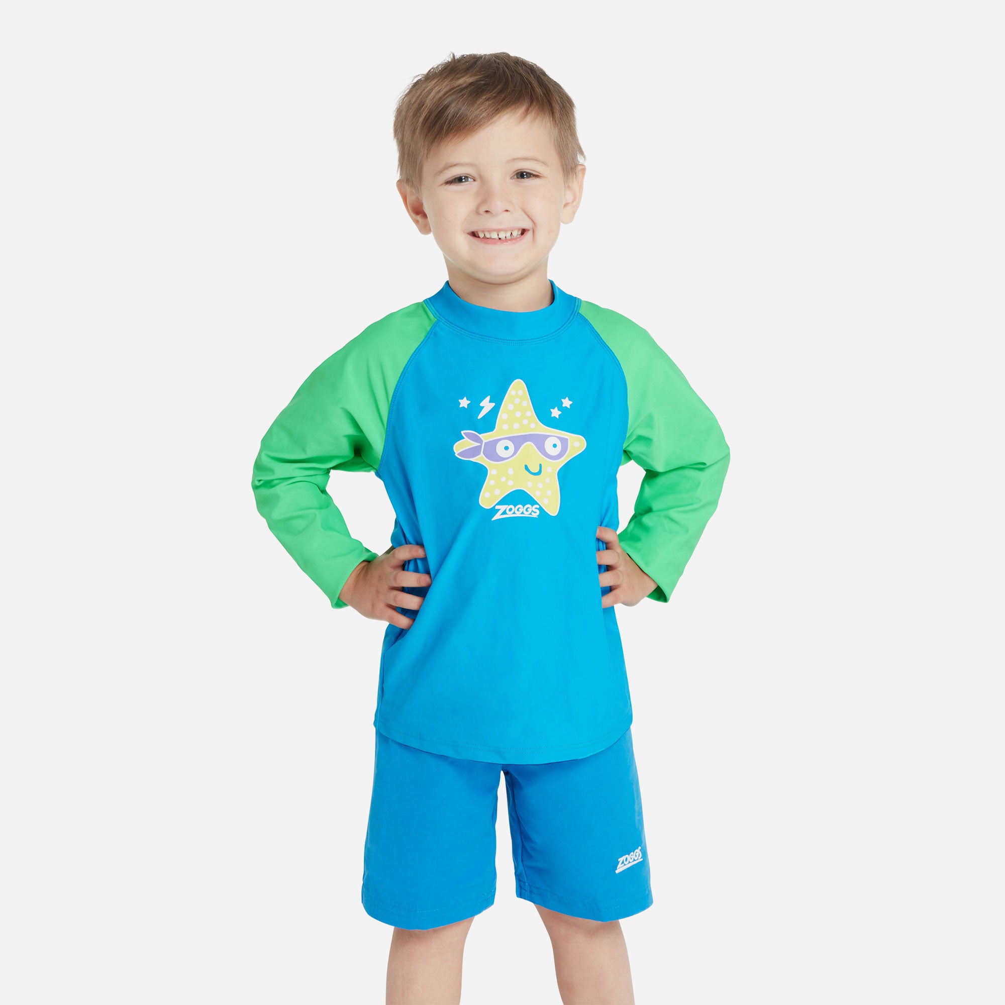 Áo Bơi Chống Nắng Bé Trai Zoggs Zip Sun - Xanh Dương - Supersports Vietnam