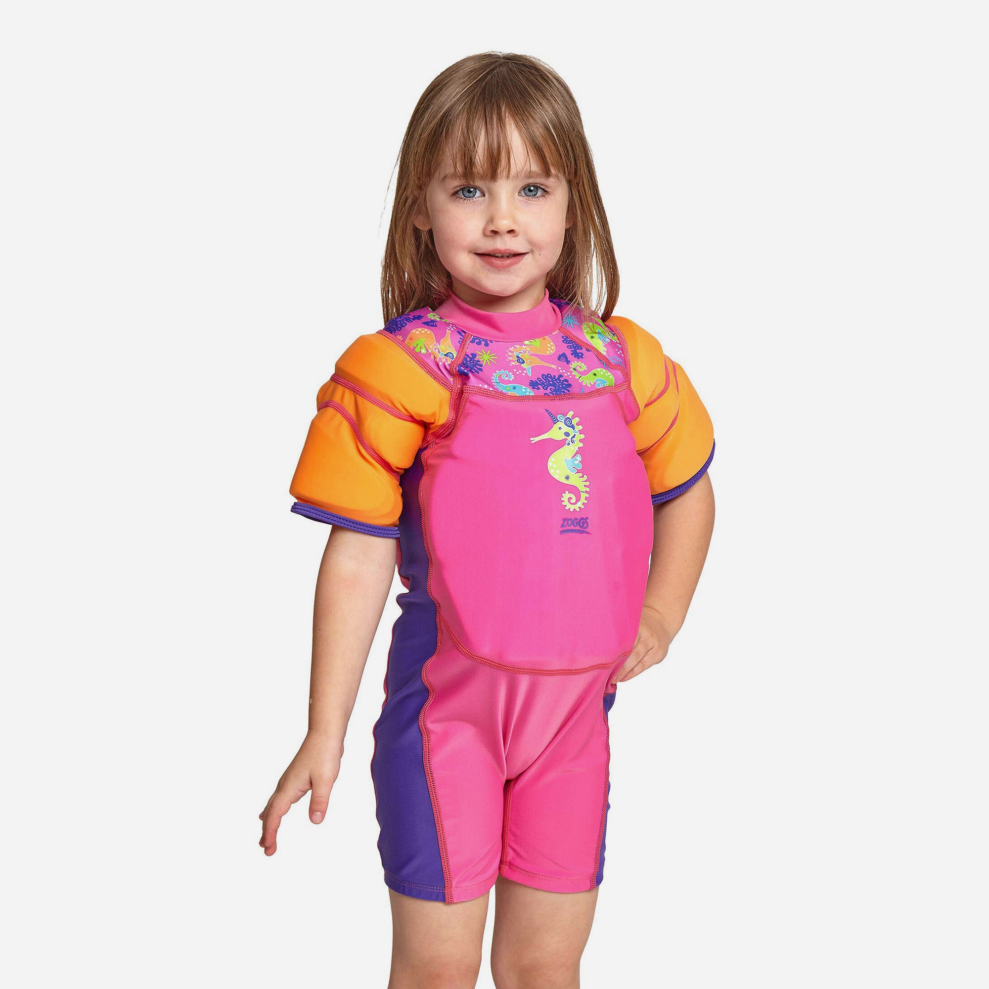 Bộ Áo Phao Bé Gái Zoggs Sea Unicorn - Hồng - Supersports Vietnam