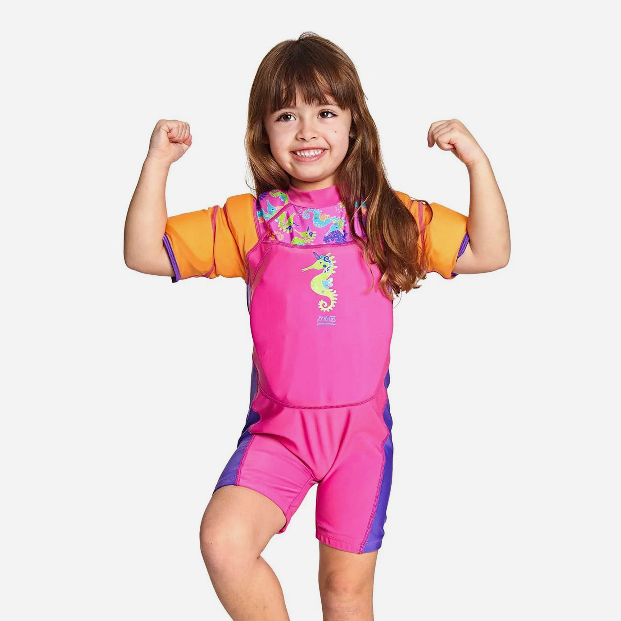 Bộ Áo Phao Bé Gái Zoggs Sea Unicorn - Hồng - Supersports Vietnam