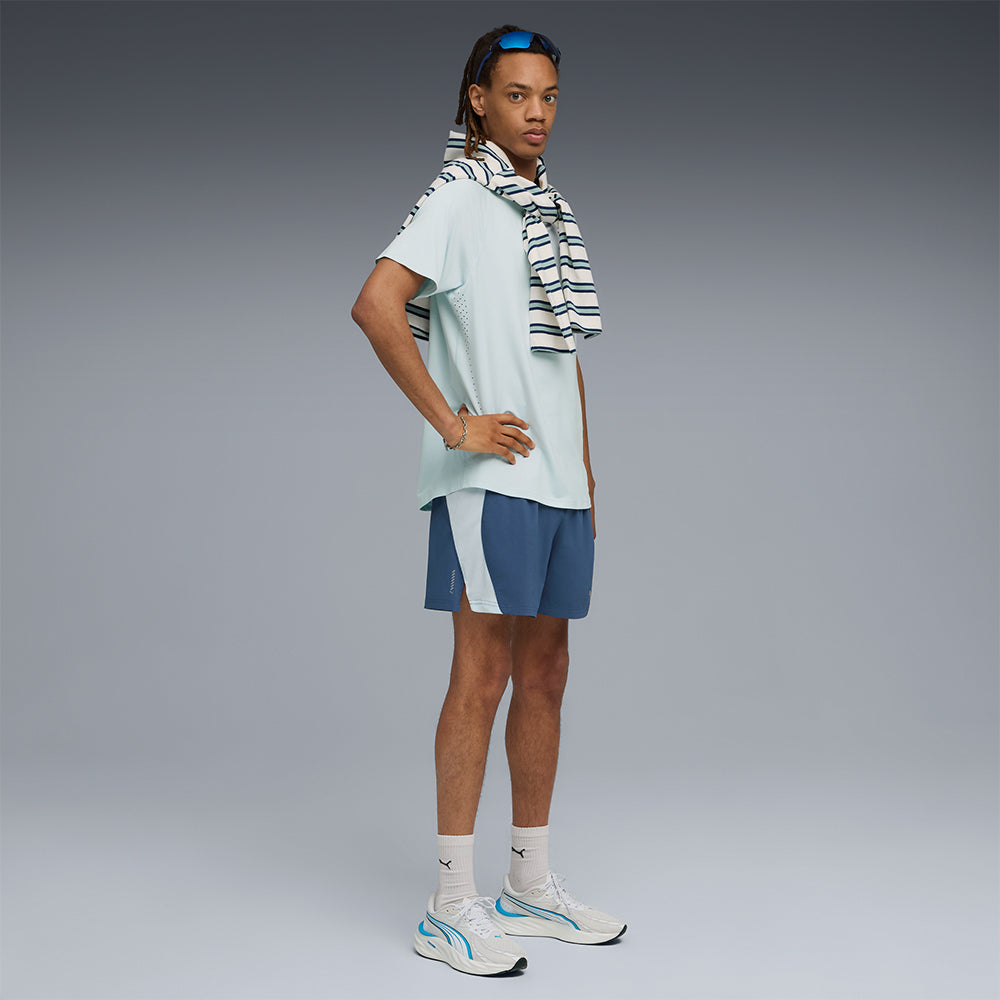 Áo Thun Nam Puma Run Cloudspun - Xanh Dương - Supersports Vietnam