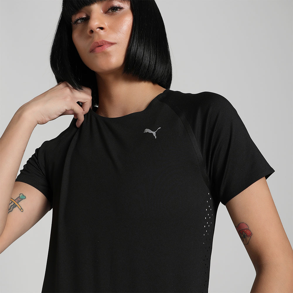 Áo Thun Nữ Puma Run Cloudspun - Đen - Supersports Vietnam