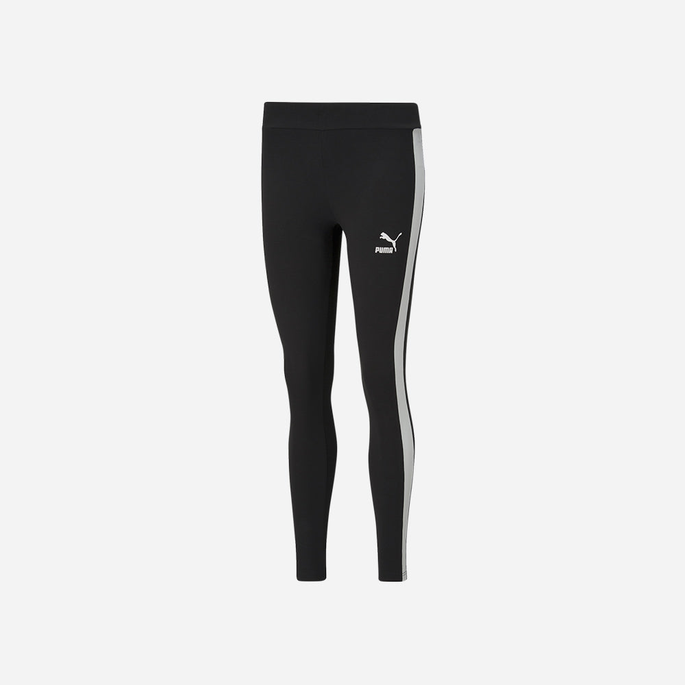 Quần Ôm Nữ Puma Iconic T7 Mid Rise - Đen - Supersports Vietnam