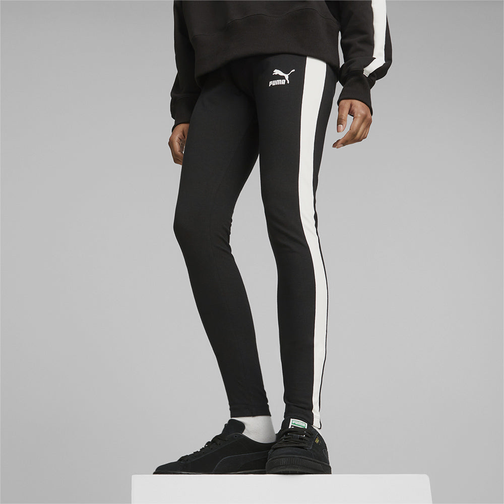 Quần Ôm Nữ Puma Iconic T7 Mid Rise - Đen - Supersports Vietnam
