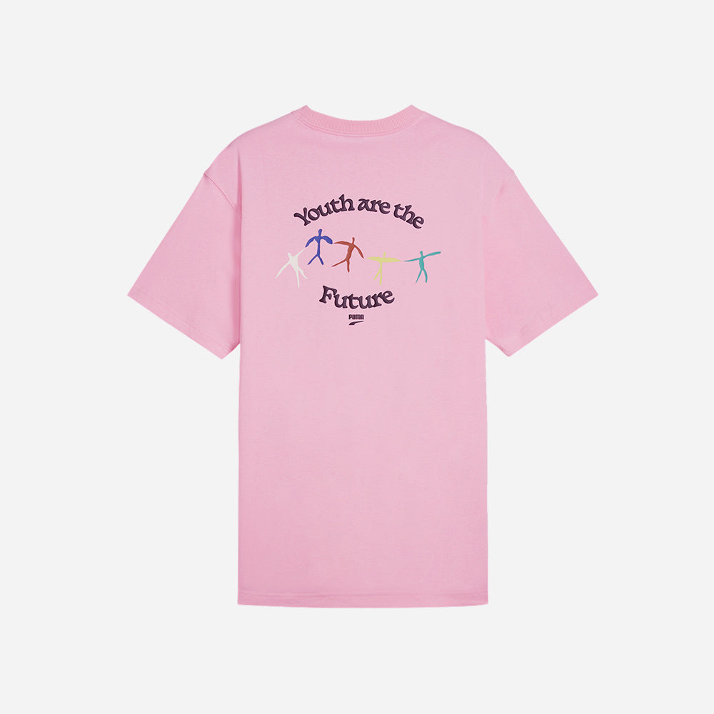 Áo Thun Nam Puma Downtown Graphic - Hồng - Supersports Vietnam