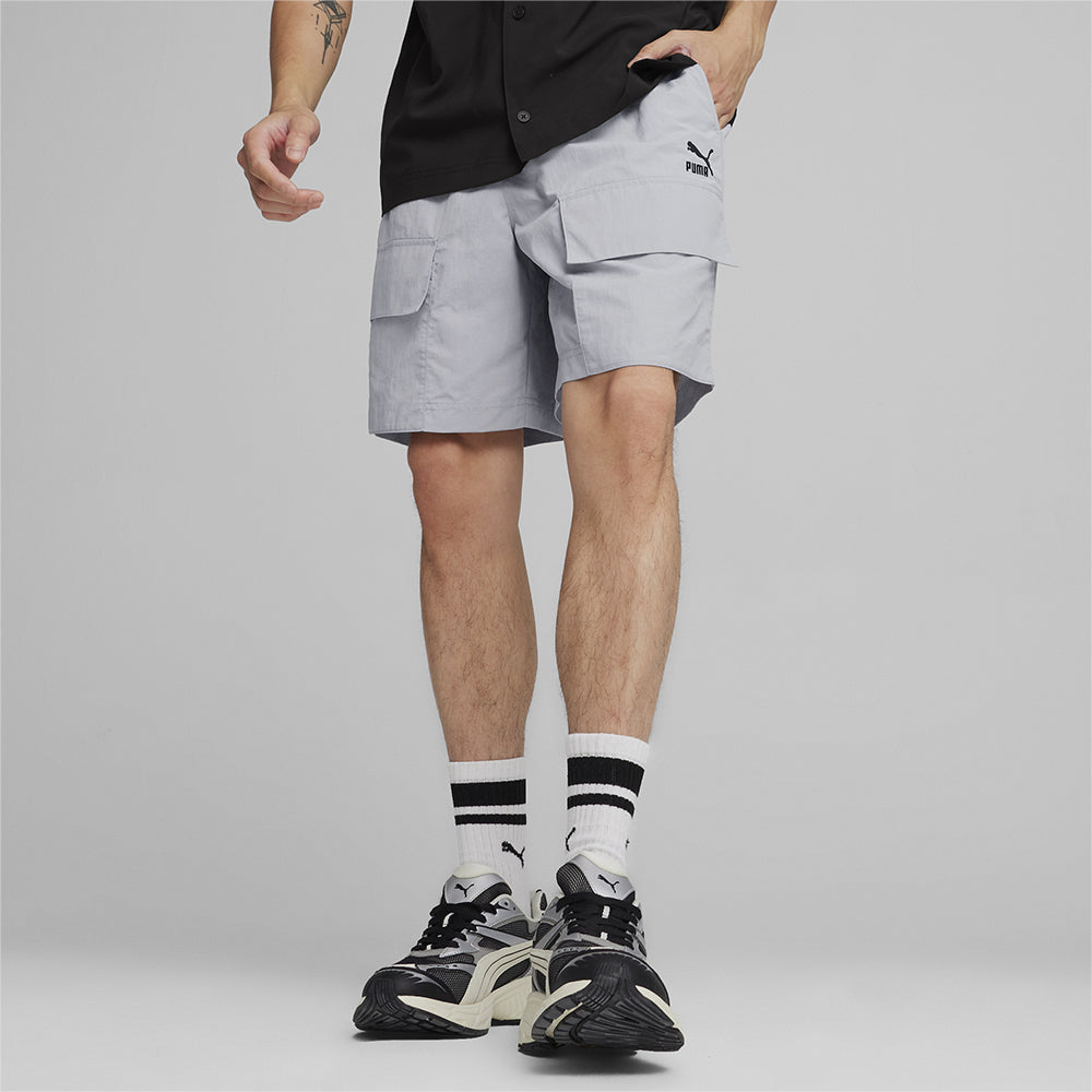 Quần Ngắn Nam Puma Classics Cargo Woven - Xám - Supersports Vietnam