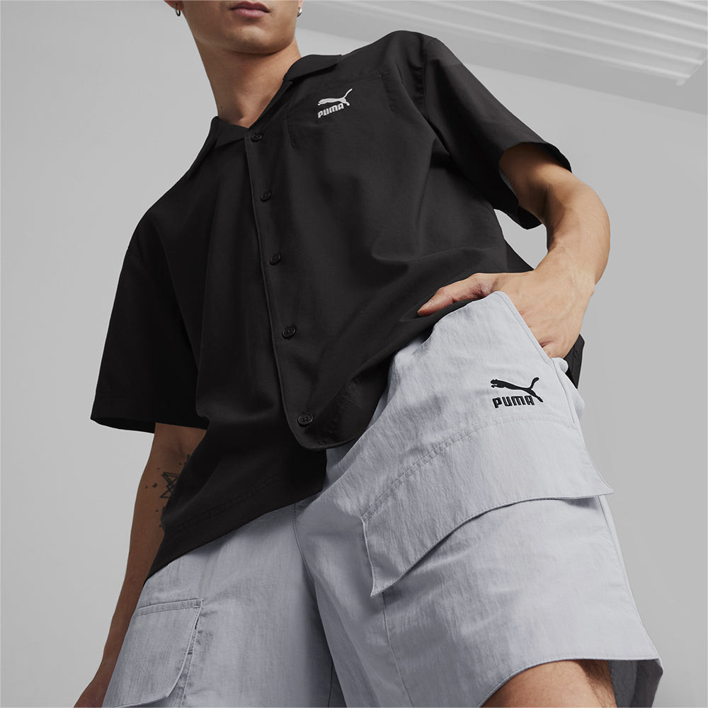 Quần Ngắn Nam Puma Classics Cargo Woven - Xám - Supersports Vietnam