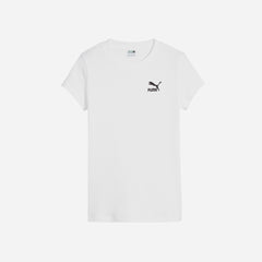 Áo Thun Nữ Puma Classics Ribbed Slim - Trắng - Supersports Vietnam