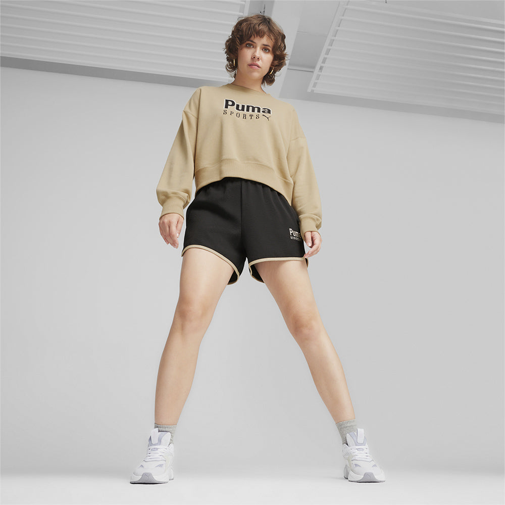 Quần Ngắn Nữ Puma Team Woven - Đen - Supersports Vietnam