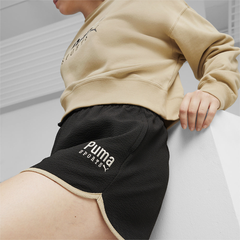 Quần Ngắn Nữ Puma Team Woven - Đen - Supersports Vietnam