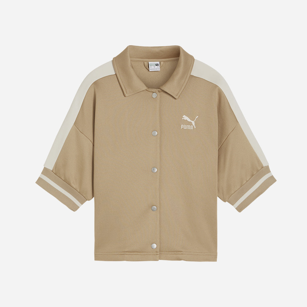 Áo Khoác Nữ Puma T7 For The Fanbase Track - Nâu - Supersports Vietnam