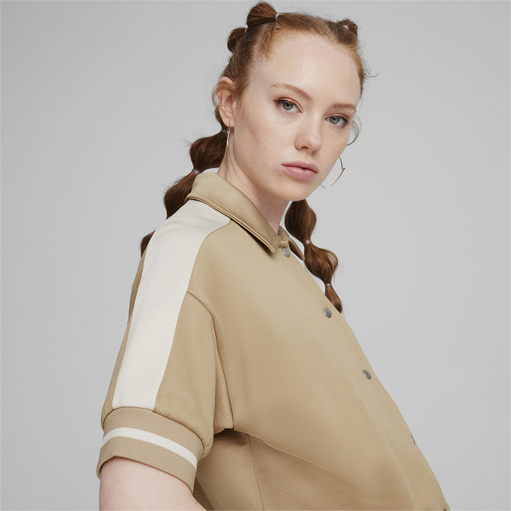 Áo Khoác Nữ Puma T7 For The Fanbase Track - Nâu - Supersports Vietnam