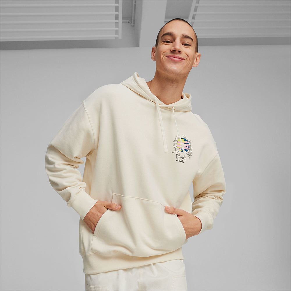 Áo Hoodie Nam Puma Downtown Graphic - Be - Supersports Vietnam